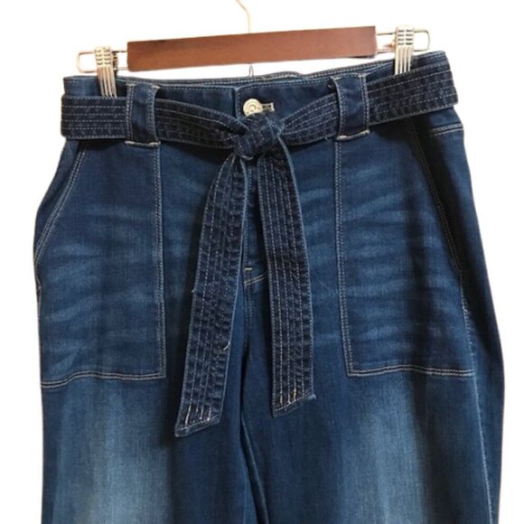 White House Black Market Women's Extra High Rise Denim™ Utility Trouser Jeans - Picture 6 of 12